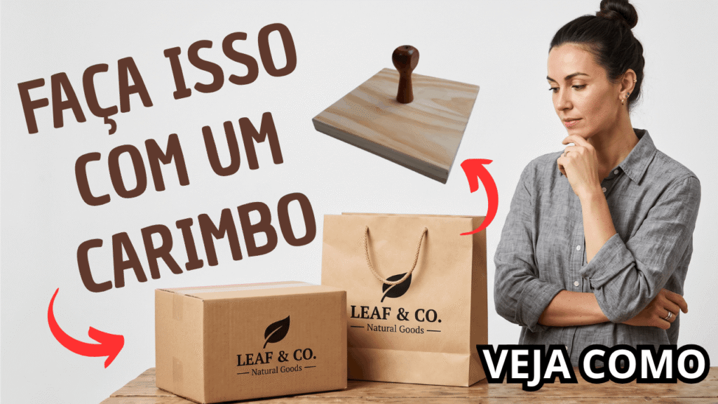 Carimbo extra grande para embalagens